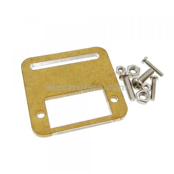Bracket Mounting Acrylic for SG90 MG90 Servo Motor - Image 2