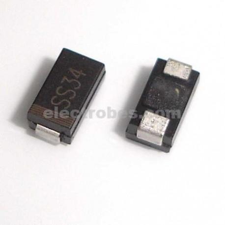 10 off SS34 3A 40V Schottky diode DO-214 surface mount 