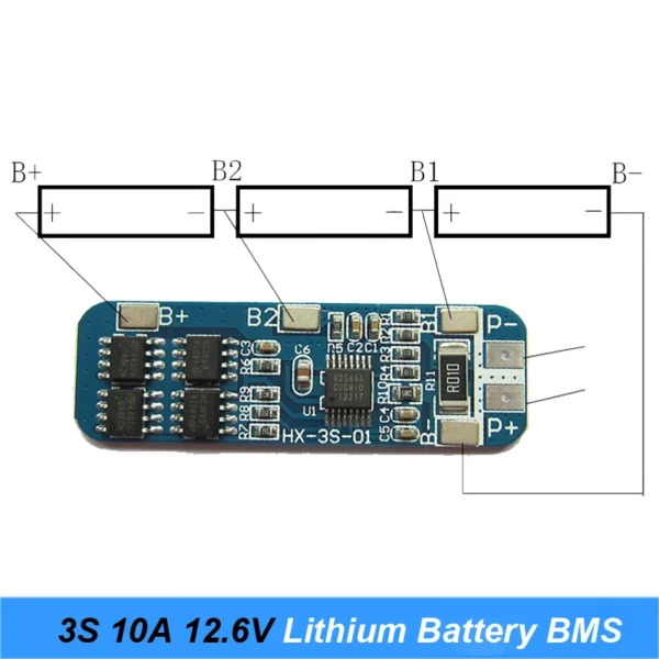 3S 10A 12.6V Cell 18650 Li-ion Lithium Battery Charging BMS PCB Board with Protection Charger Module at best price online in islamabad rawalpindi lahore karachi multan sukkur skardu peshawar taxila wah gujranwala faisalabad hyderabad quetta pakistan