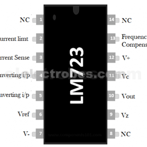 LM723 Voltage Regulator IC - Electrobes