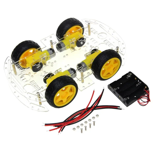 Smart Car Kit 4WD Smart Robot Car Chassis Kits with Speed Encoder and Battery Box for Diy Kit at best price online in islamabad rawalpindi lahore peshawar faisalabad karachi hyderabad quetta wah taxila Pakistan