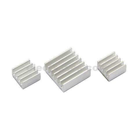 Heat Sink Aluminium made Self Adhesive Complete Set for Raspberry Pi - Image 2