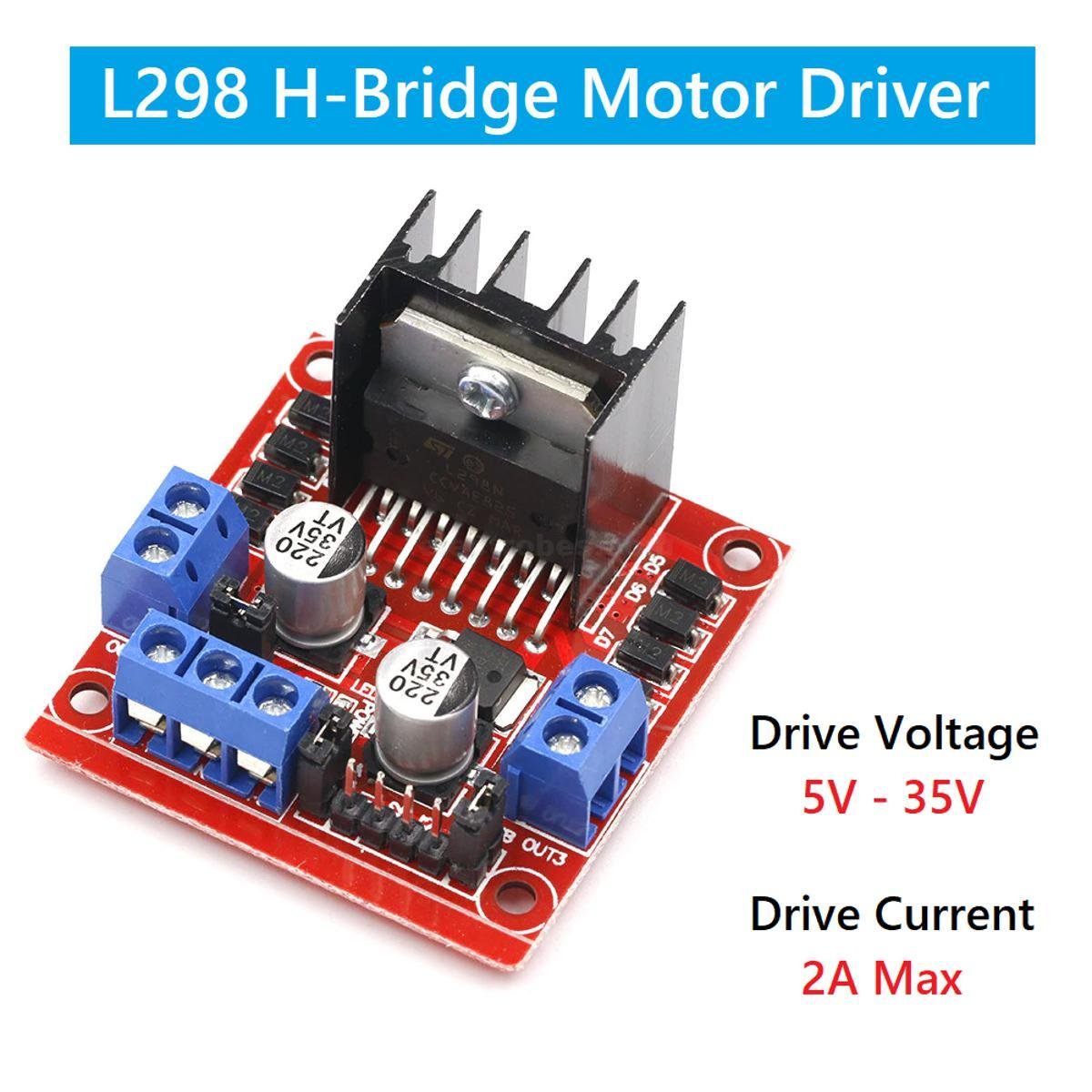 L298N Dual H Bridge Motor Driver Module Stepper Motor Driver Module for DIY Arduino uno in pakistan at best price online in islamabad rawalpindi lahore peshawar faisalabad karachi hyderabad quetta wah taxila Pakistan