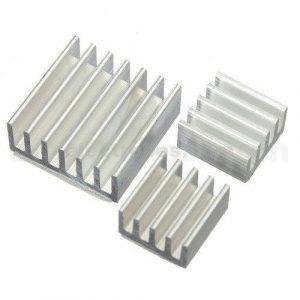 Heat Sink Aluminium made Self Adhesive Complete Set for Raspberry Pi