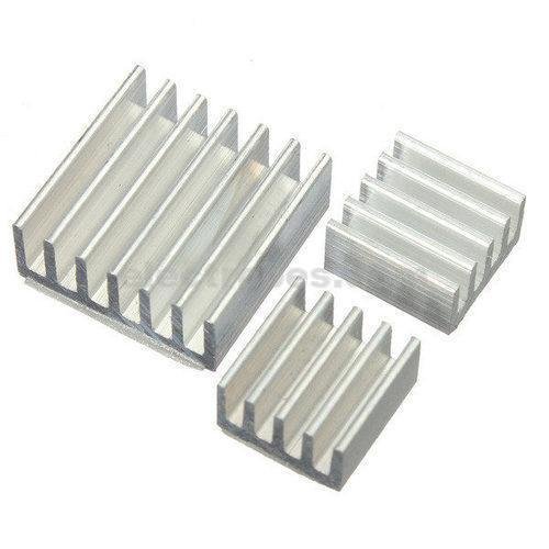 Heat Sink Aluminium made Self Adhesive Complete Set for Raspberry Pi