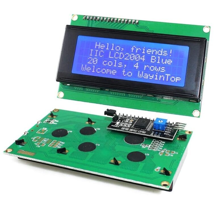 LCD 2004A 20X4 Display with i2c Blue Backlight in Pakistan