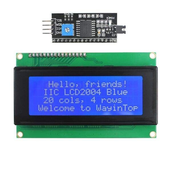LCD 2004A 20X4 Display with i2c Blue Backlight in Pakistan
