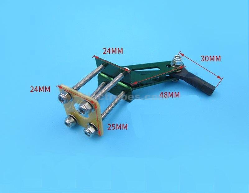 Four-point Rocker Arm Aluminum Alloy Rudder Angle M3 Ball Head Buckle RC Plane Model - Image 4