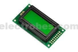 8x2 LCD Display 0802 Character Display - Yellow Green - Image 2
