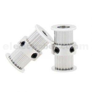 3D Printer GT2 Double Heads Timing Pulley 20 Teeth Belt CNC