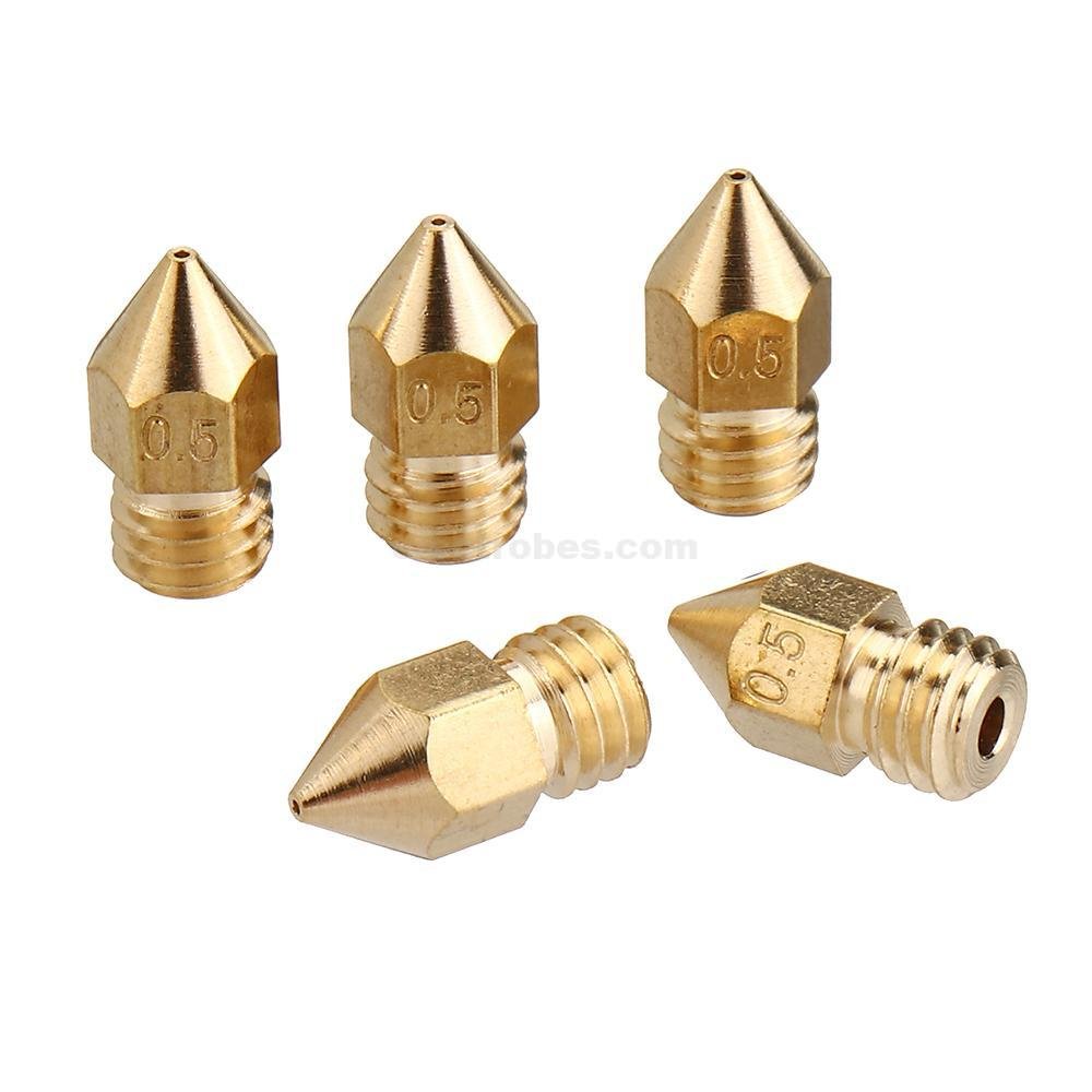 0.5mm Mk8 Brass Nozzle for 3D Printer - Image 2