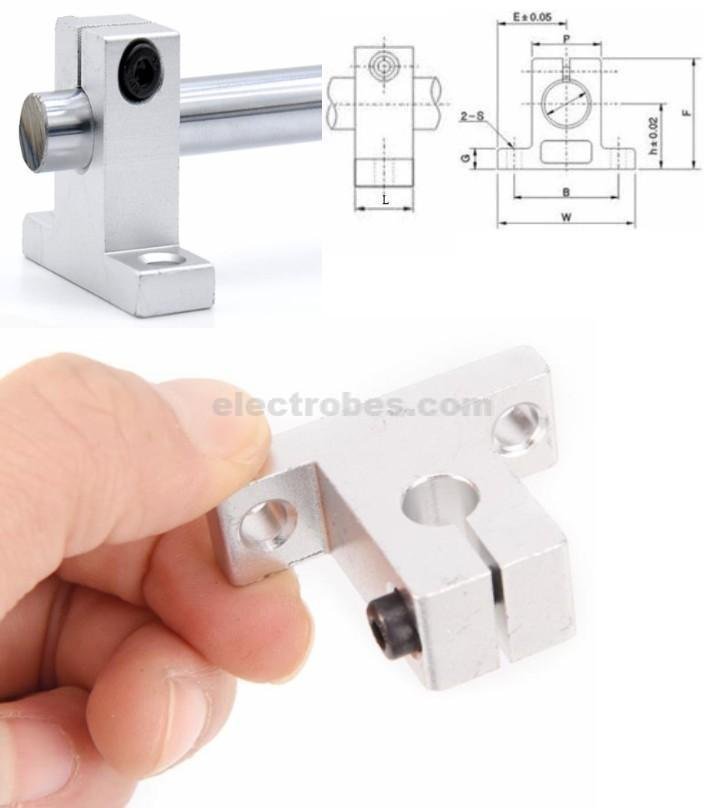 SK10 10mm SK8 8mm RepRap Rod Holder Linear Rail Support Shaft at best price online in islamabad rawalpindi lahore peshawar faisalabad karachi hyderabad quetta wah taxila Pakistan