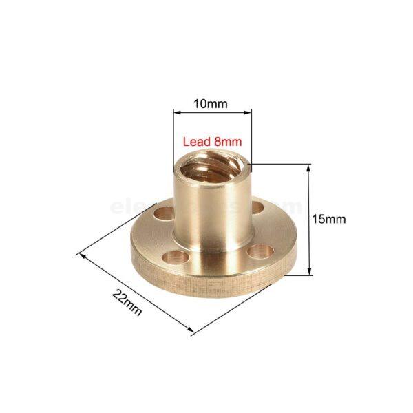 8mm T8 Lead Screw 2mm Pitch Ball Nut For CNC Machine And 3D Printer at best price online in islamabad rawalpindi lahore peshawar faisalabad karachi hyderabad quetta wah taxila Pakistan