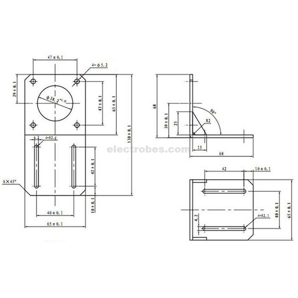 Nema17 Stepper Motor Angle Mount Bracket for CNC & 3D Printer - Image 5