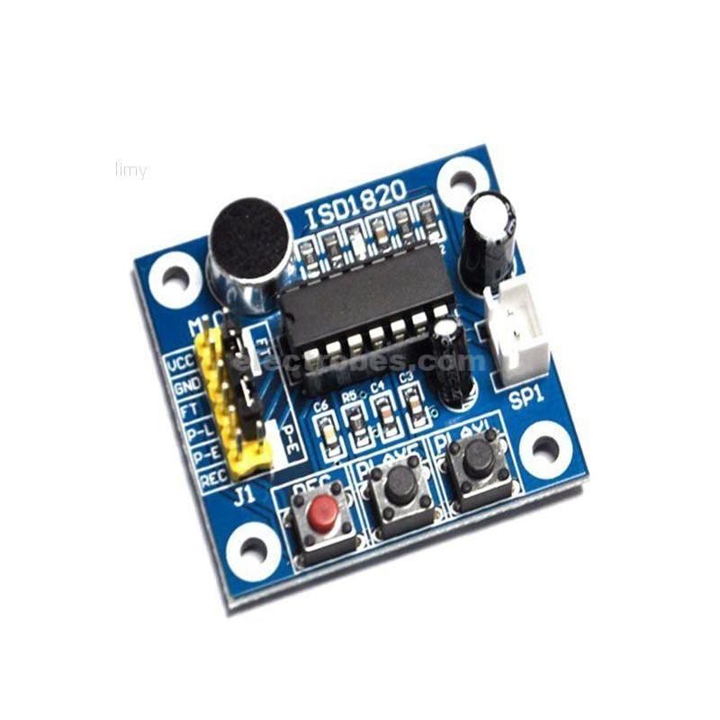 ISD1820 Voice Recording & Playback Module Sound Sensor with Microphone and 8 Ohm Speaker - Image 3