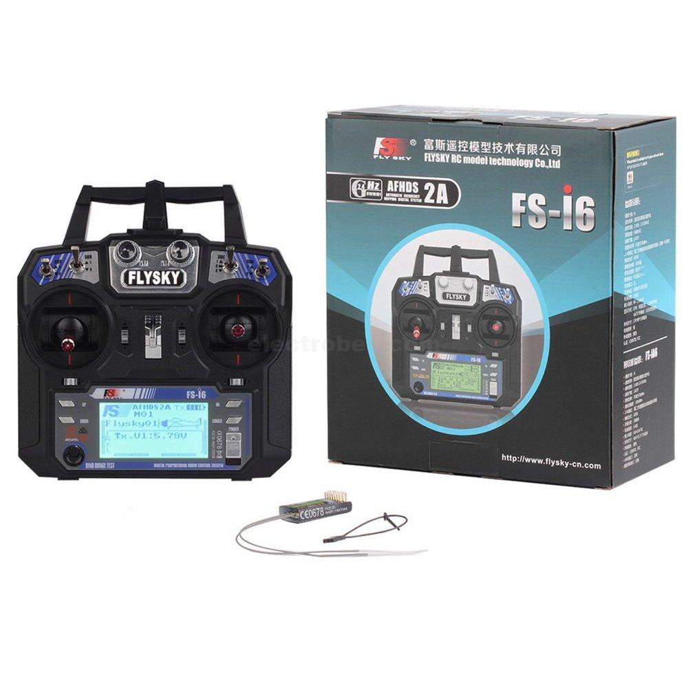 FlySky FS-I6 6 Channel 2.4 GHz Digital Radio Remote Control Transmitter & iA6 Receiver for RC Quadcopter at best price online in islamabad rawalpindi lahore peshawar faisalabad karachi hyderabad quetta wah taxila Pakistan