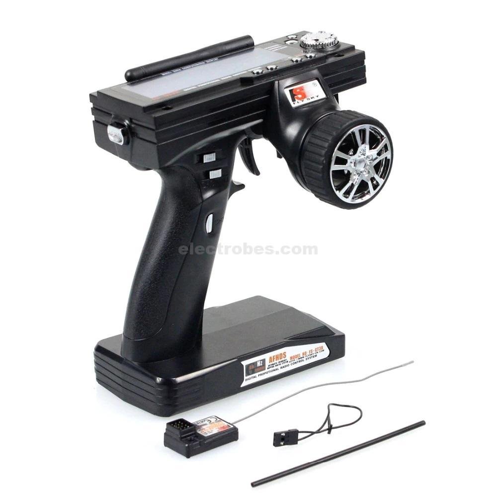 Flysky FS-GT3B 2.4GHz RC Remote Control 3CH Radio Model Transmitter & Receiver For Quadcopter - Black - Image 6