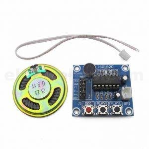 ISD1820 Voice Recording & Playback Module Sound Sensor with Microphone and 8 Ohm Speaker online at best price and delivery in islamabad rawalpindi lahore peshawar faisalabad karachi hyderabad quetta wah taxila multan sialkot mardan Pakistan