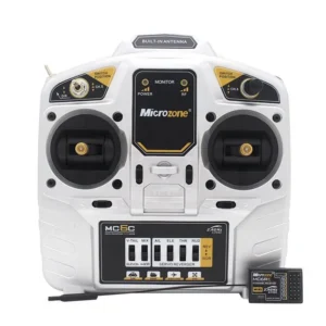 Microzone MC6C 2.4GHz 6CH Remote Controller Mode 2 and MC6RE System for Airplane Drone Multirotor Helicopter Car Boat at best price online in islamabad rawalpindi lahore peshawar faisalabad karachi hyderabad quetta wah taxila Pakistan