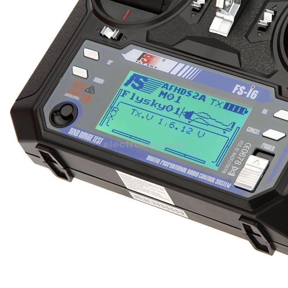 FlySky FS-I6 6 Channel 2.4 GHz Digital Radio Remote Control Transmitter & iA6 Receiver for RC Quadcopter - Image 3
