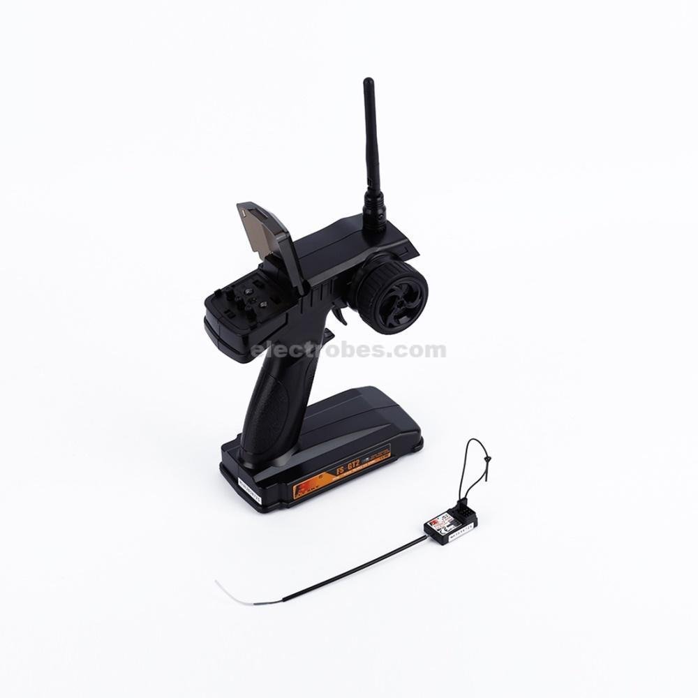 Flysky FS-GT2 Transmitter with FS-GR3E Receiver RC Remote Control 2.4G 2CH Radio Model Transmitter & Receiver Black For Quadcopter - Image 3