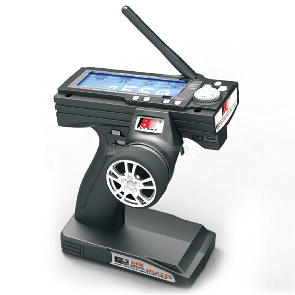 Flysky FS-GT3B 2.4GHz RC Remote Control 3CH Radio Model Transmitter & Receiver For Quadcopter - Black