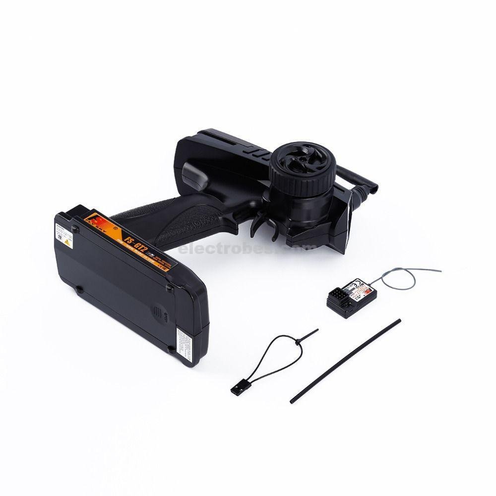 flysky fs-gt2 2ch 2.4 ghz radio remote control transmitter and receiver rc car boat fj88