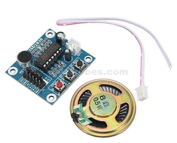 ISD1820 Voice Recording & Playback Module Sound Sensor with Microphone and 8 Ohm Speaker online at best price and delivery in islamabad rawalpindi lahore peshawar faisalabad karachi hyderabad quetta wah taxila multan sialkot mardan Pakistan