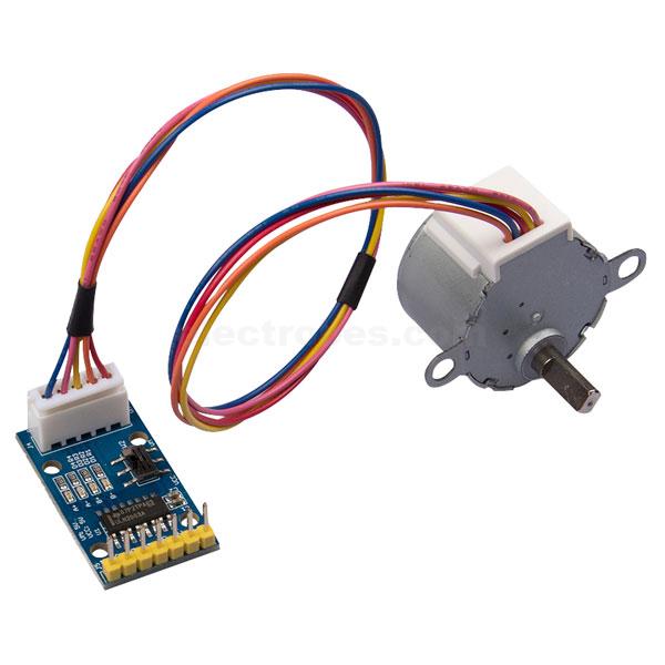 28BYJ-48 5V DC Mini Stepper Motor with ULN2003 DIP IC Stepper Motor Driver Module in pakistan