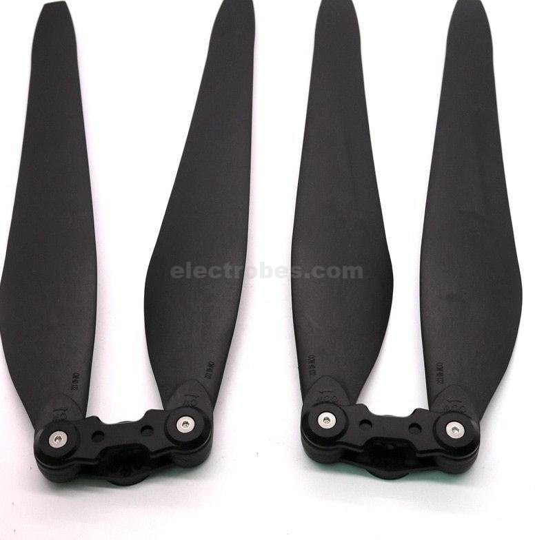 1047 Foldable Propeller Pair CW/CCW 10 inch 10x4.7 For RC Drone FPV Multi Rotor - Black - Image 2