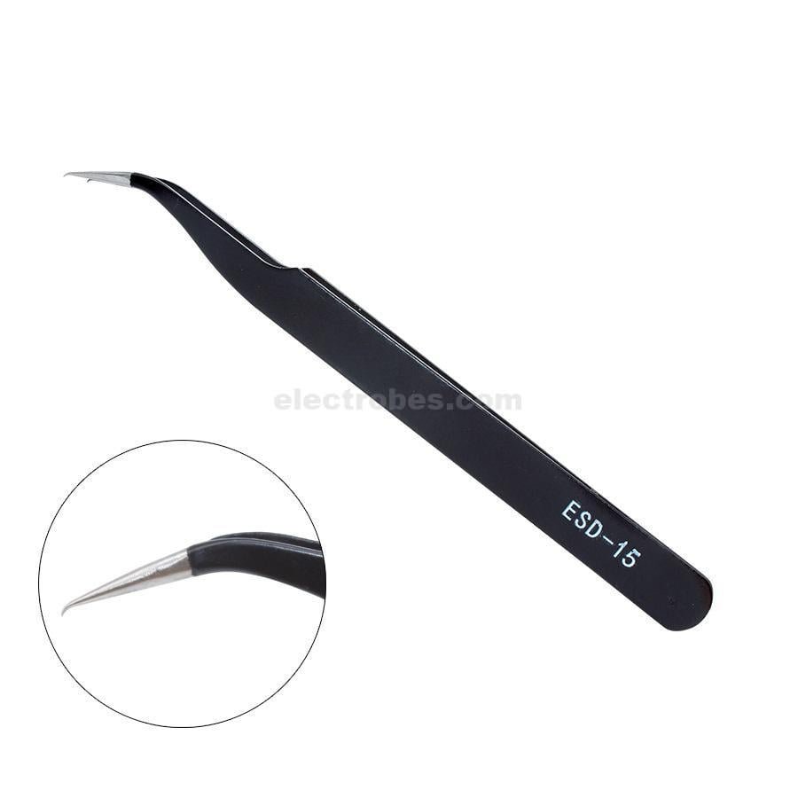 Jakemy Tweezers Stainless Steel Anti-static JM-T1-15