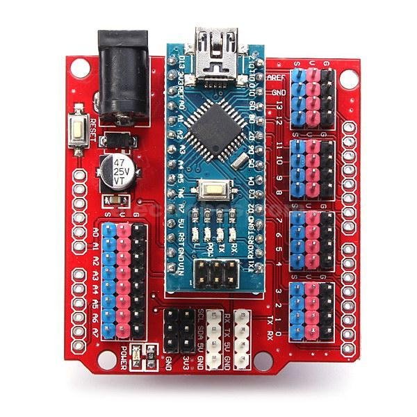 Multi-Function Funduino Nano Shield Arduino Nano Sensor Expansion Board - Image 4