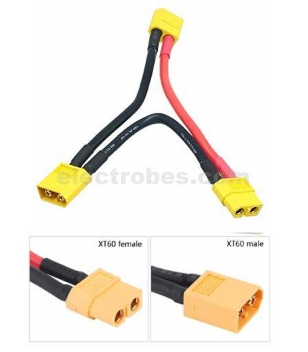 XT60 Series Battery Connector Cable Extension Delta Splitter