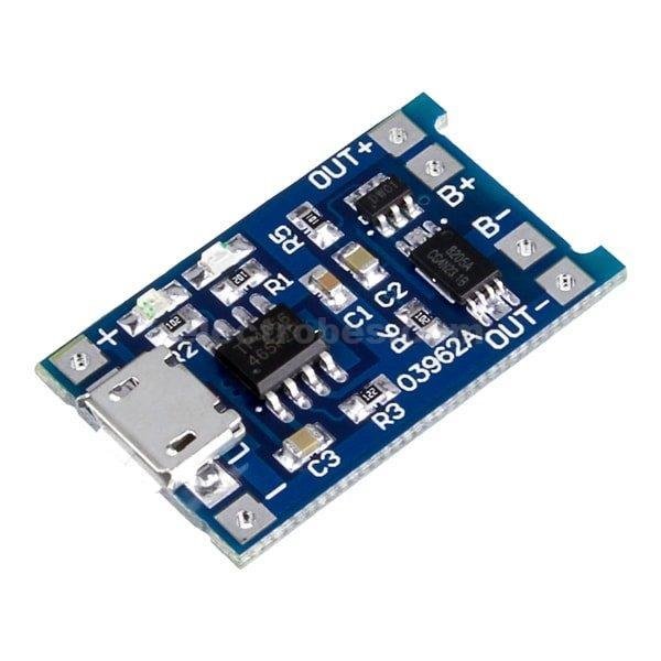TP4056 5V Micro USB 1A 18650 Lithium Battery Charging Board Charger Module