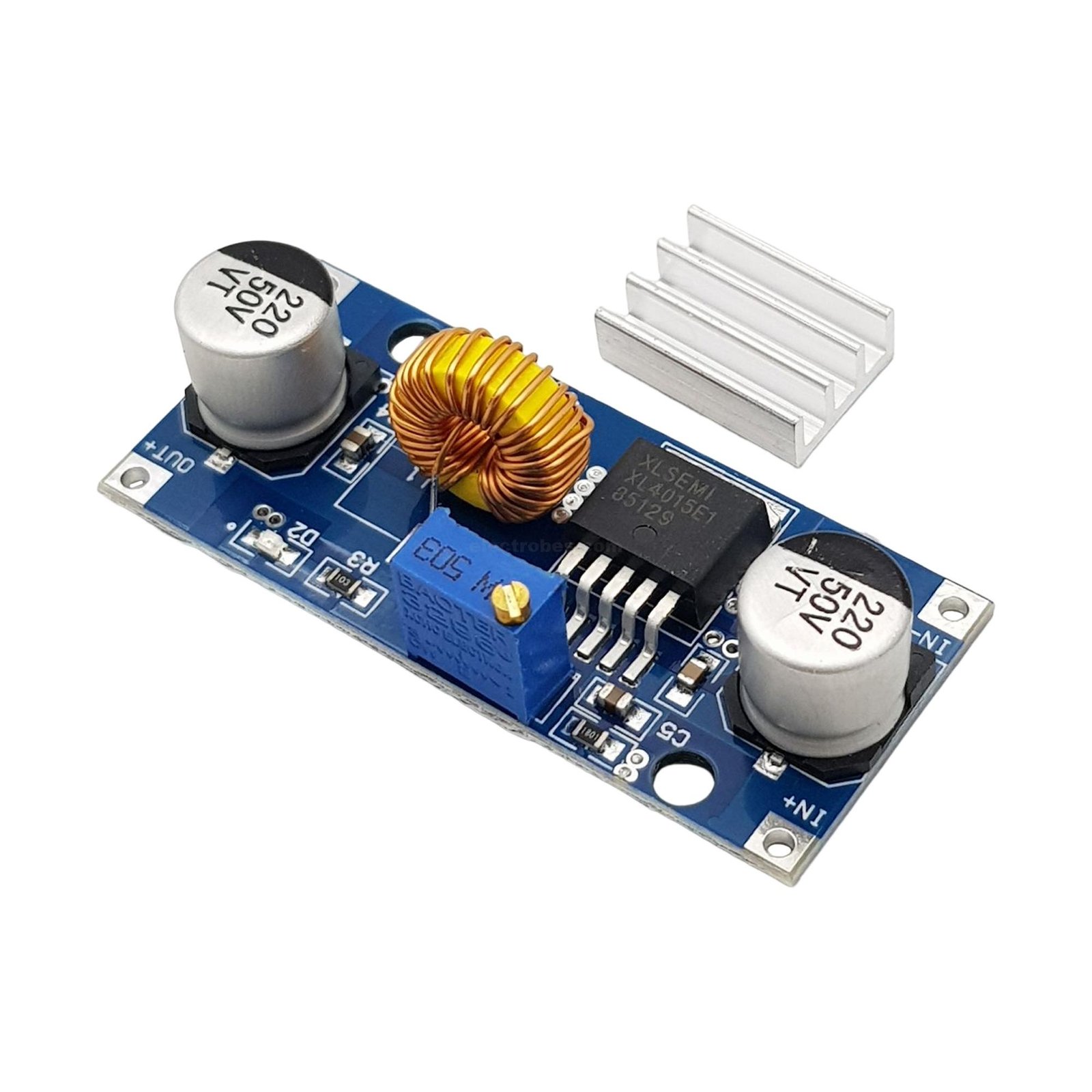 XL4015 5A DC-DC Voltage Step Down Buck Converter 4-38v Input 12v 48v output step-up board at best price online in islamabad rawalpindi lahore peshawar faisalabad karachi hyderabad quetta wah taxila Pakistan