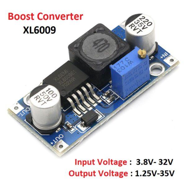 XL6009 DC-DC Step Up Boost Converter regulated adjustable voltage converter 5 - 32V to 5 - 35V 10W 4A current at best price online in islamabad rawalpindi lahore peshawar faisalabad karachi hyderabad quetta wah taxila Pakistan