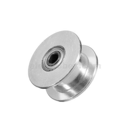 ,Silver Pack of 5pcs Miwaimao GT2 3mm Bore Aluminum Toothless Timing Belt Idler Pulley for 3D Printer 6mm Width Timing Belt 