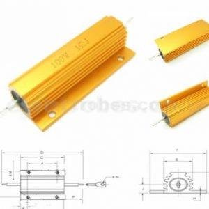 1R 100W High power Resistor Aluminum Wire Wound Golden at best price online in islamabad rawalpindi lahore peshawar faisalabad karachi hyderabad quetta wah taxila Pakistan