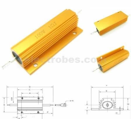 1R 100W High power Resistor Aluminum Wire Wound Golden at best price online in islamabad rawalpindi lahore peshawar faisalabad karachi hyderabad quetta wah taxila Pakistan