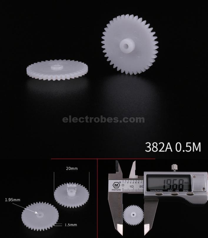 DIY 382A Motor Gear Single layer 38 teeth Plastic Plate