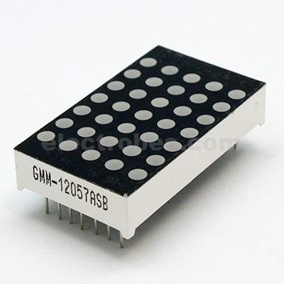 7x5 LED Dot Matrix 40x50mm