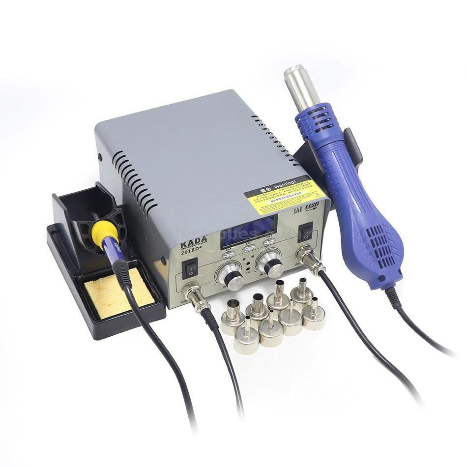 KADA 2018D+ 2in1 Hot Air SMD Soldering Iron Station BGA Rework Station - Image 4