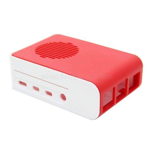 Raspberry Pi 4 Case, Raspberry Pi 4 Fan ABS Case With Cooling Fan - Red and White colour at best price online in islamabad rawalpindi lahore peshawar faisalabad karachi hyderabad quetta wah taxila Pakistan