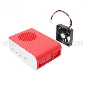 Raspberry Pi 4 Case, Raspberry Pi 4 Fan ABS Case With Cooling Fan - Red and White colour at best price online in islamabad rawalpindi lahore peshawar faisalabad karachi hyderabad quetta wah taxila Pakistan