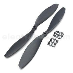 1245 Propeller Pair CW/CCW 12 inch 12x4.5 For RC Drone FPV Multi Rotor - Black color propellers at best price online in islamabad rawalpindi lahore peshawar faisalabad karachi hyderabad quetta wah taxila Pakistan