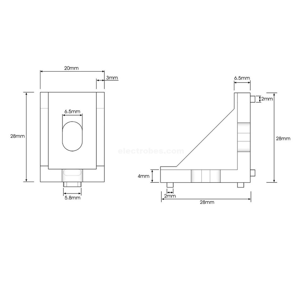 4040 2020 Aluminum Corner for Extrusion Rod angle bracket at best price online in islamabad rawalpindi lahore peshawar faisalabad karachi hyderabad quetta wah taxila Pakistan