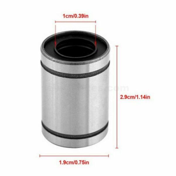 LM10UU 10mm Linear Ball Bearing Bush Bushing 10x19x29mm linear bearing LM10 10mm internal diameter for 10mm smooth linear rod at best price online in islamabad rawalpindi lahore peshawar faisalabad karachi hyderabad quetta wah taxila Pakistan