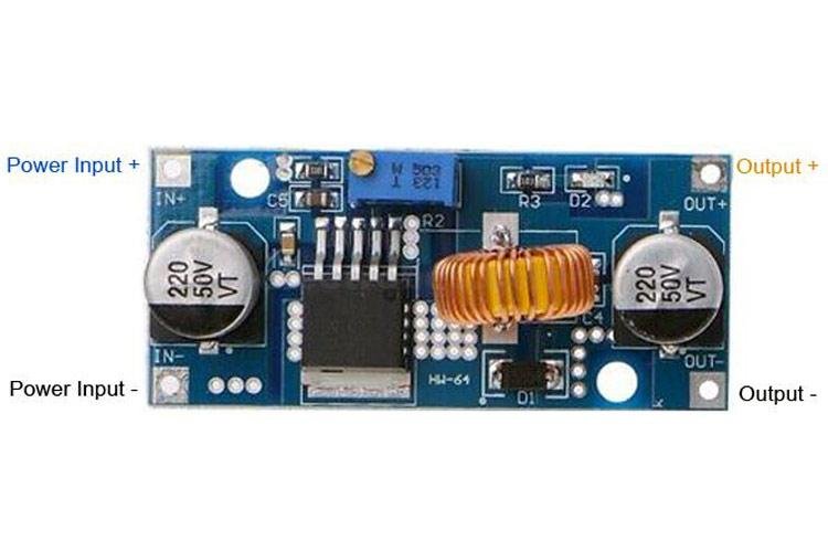 XL4015 5A DC-DC Voltage Step Down Buck Converter 4-38v Input 12v 48v output step-up board at best price online in islamabad rawalpindi lahore peshawar faisalabad karachi hyderabad quetta wah taxila Pakistan