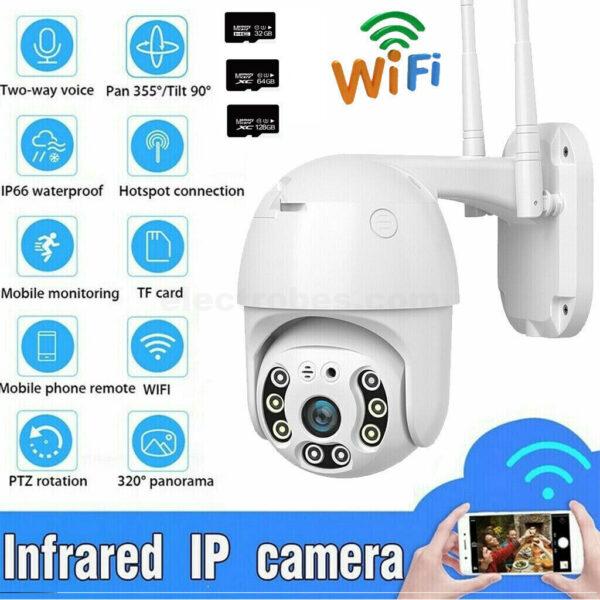 Outdoor IP Wifi Camera 2mp HD 1080p Wireless V380 WaterProof CCTV - 2mp HD IP IP66 Camera with Motion Detection, Colored Night Vision at best price online in islamabad rawalpindi lahore peshawar faisalabad karachi hyderabad quetta wah taxila Pakistan