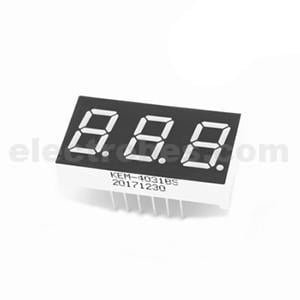 3 Digit 7 Seven Segment Display Common Anode BCD - Image 2